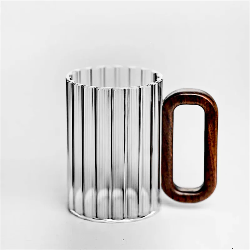 Luna Glass Mug with Wooden Handle
