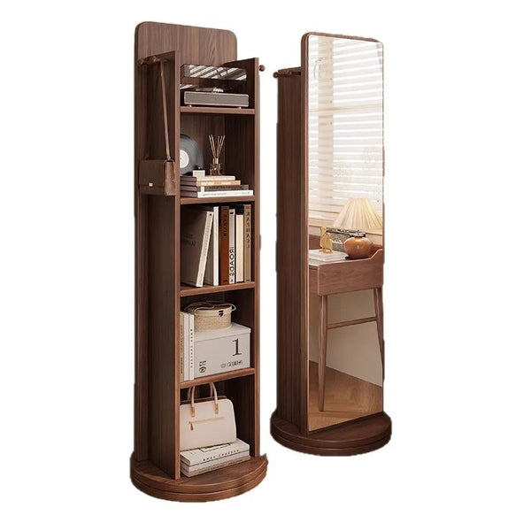Swivel Mirror Book Shelves