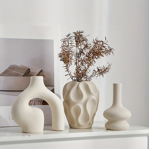 Bohemian Vase Trio