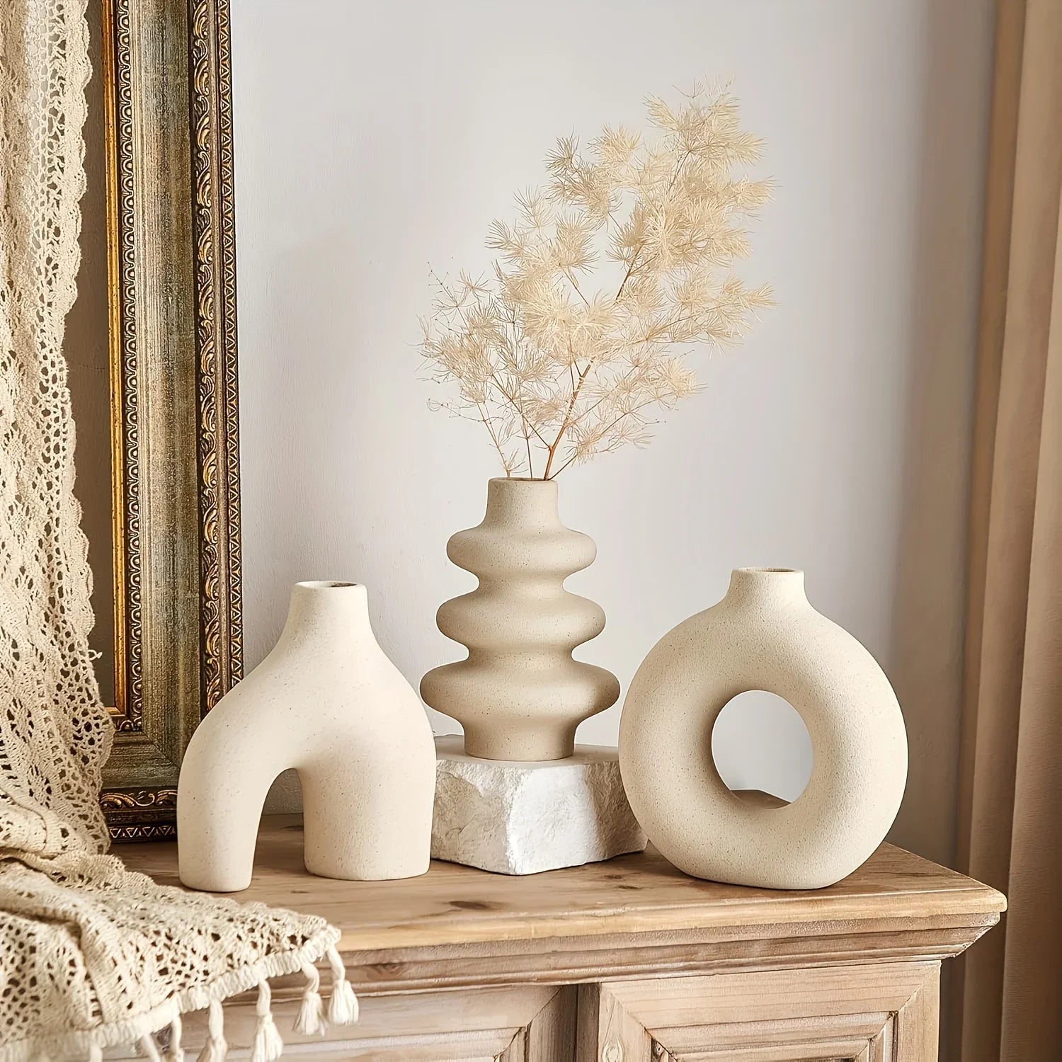 Ceramic Vase Duo - Stylish Home Decor