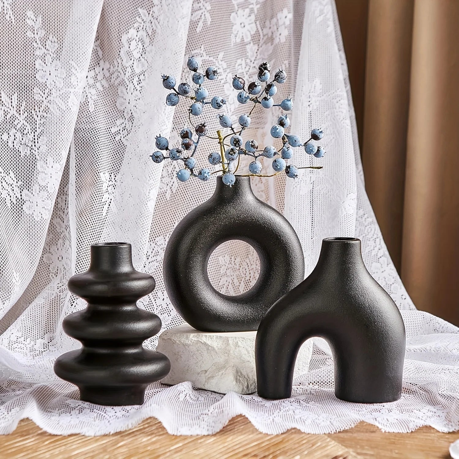 Ceramic Vase Duo - Stylish Home Decor