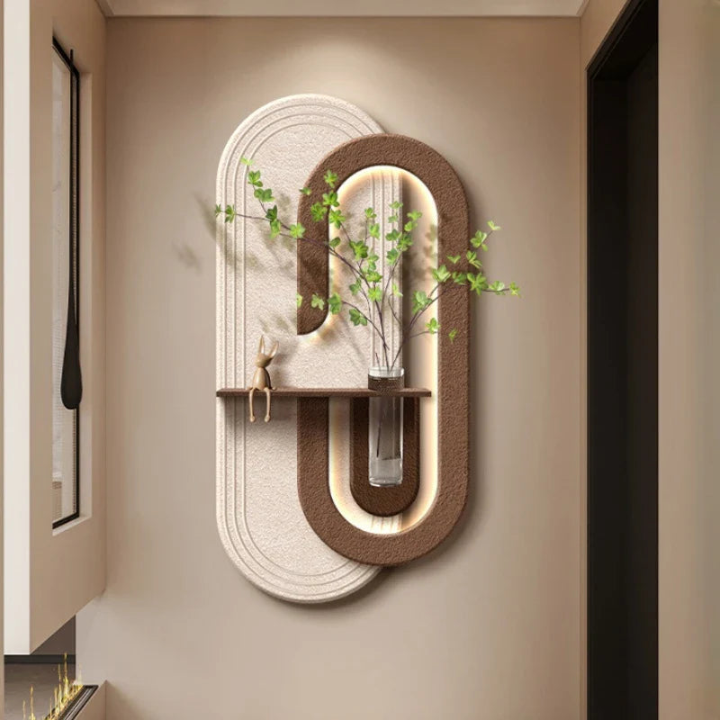 Textured Modern Hanging LED Wall Art