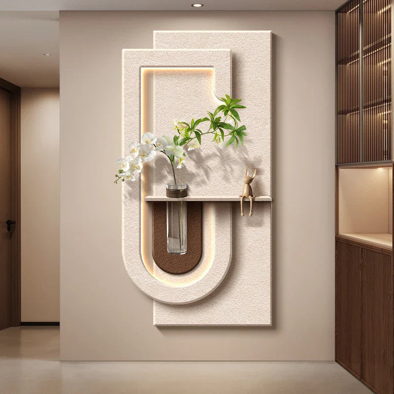 Textured Modern Hanging LED Wall Art