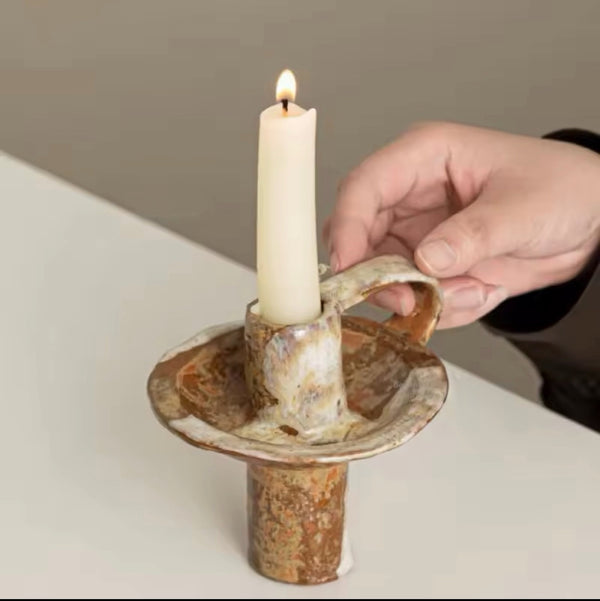 Earthy Ceramic Candle Holders