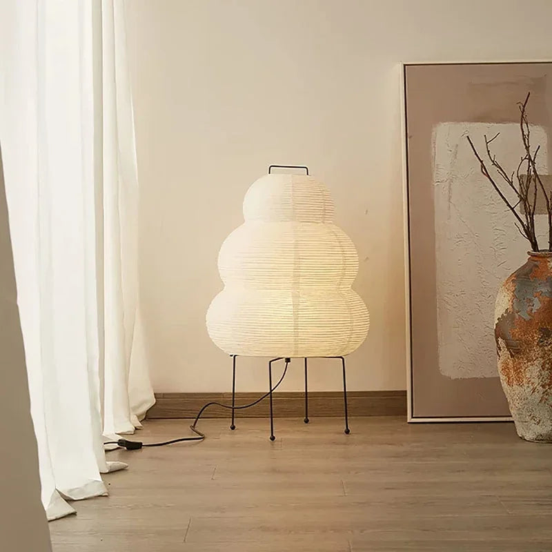 White Rice Paper Lamp
