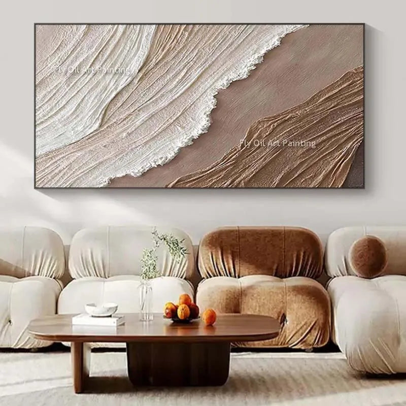 Textured Ocean-Inspired Canvas Art
