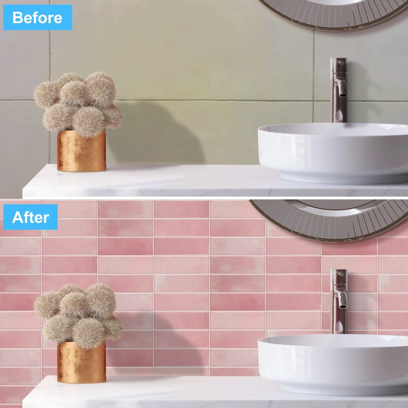 Wall Tile Stickers for Quick Home Makeover