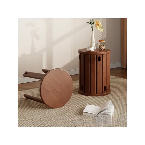 Versatile Oak Stackable Wooden Stool
