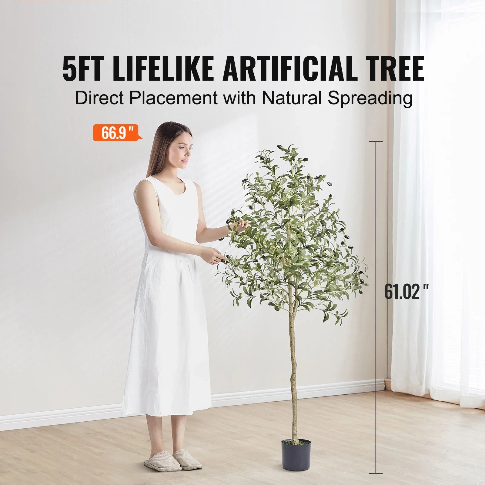 Evergreen Olive Tree Decor for Home and Garden