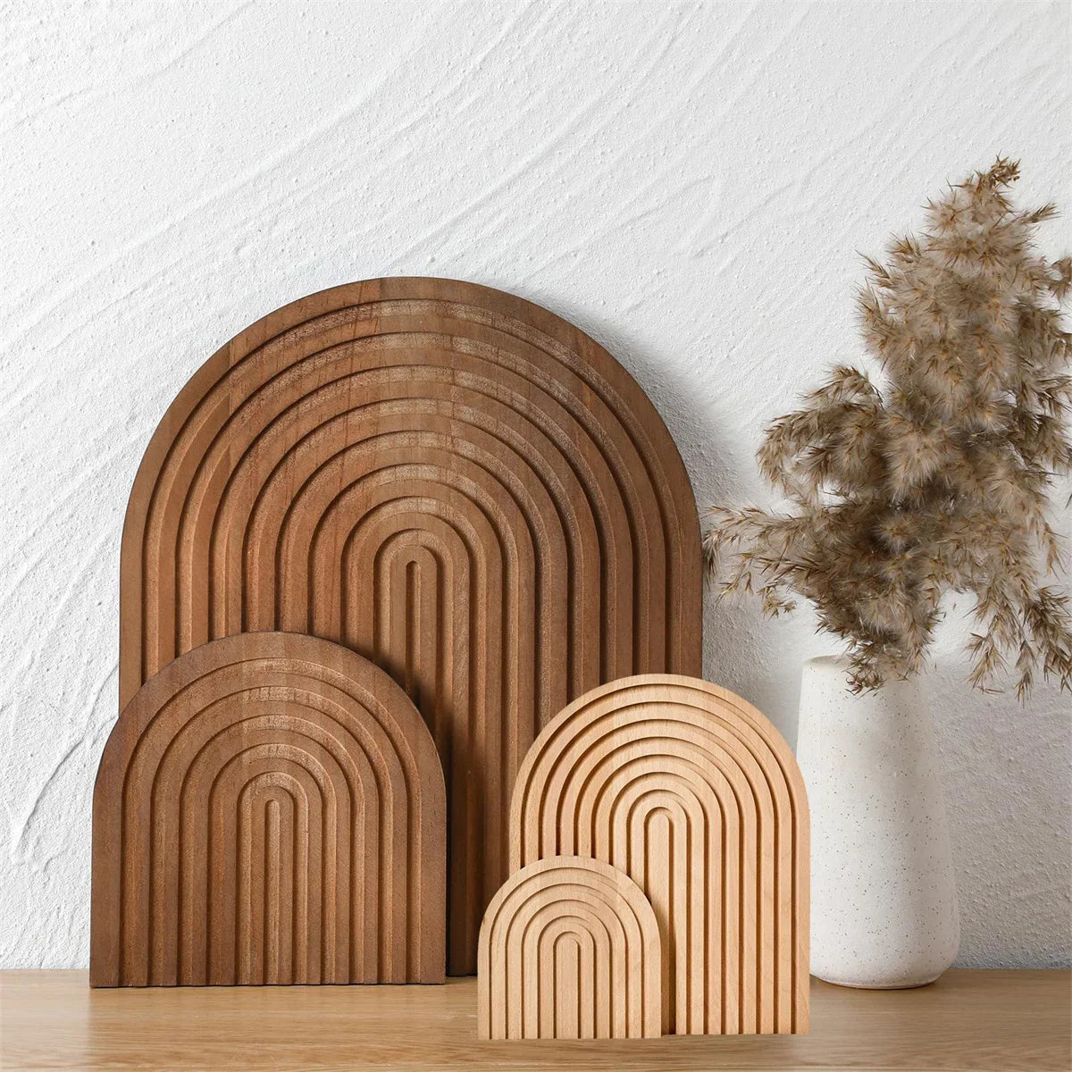 Boho Chic Wooden Board Decor for Stylish Spaces